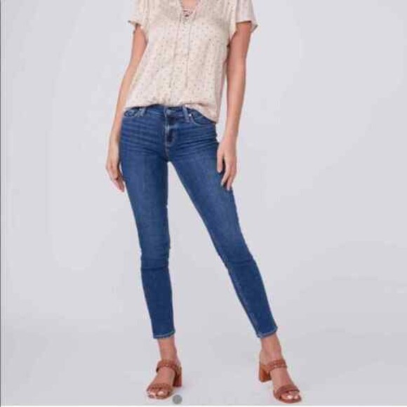 PAIGE Denim Women's Verdugo Ankle Ultra Skinny Jeans in Bali Wash Size 26 - Picture 2 of 10